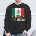 Viva Mexico ソンブレロ インディペンデンス メキシコ 国旗 メキシコ 長袖tシャツ スウェットシャツ 高齢者への贈り物