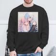 アニメ少女 姉オタク 長袖tシャツ スウェットシャツ 高齢者への贈り物