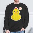 アヒル隊長ビッグプリント（正面） スウェットシャツ 高齢者への贈り物