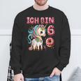 キッズ Kinder Ich Binchon 6 誕生日 ユニコーン 6歳 スウェットシャツ 高齢者への贈り物