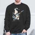 クールなペンギン ギターを弾く 音楽愛好家 ペンギン ギター 面白い スウェットシャツ 高齢者への贈り物