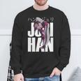 ゲーマープレイヤー愛好家向けジュリハンキャラクター 長袖tシャツ スウェットシャツ 高齢者への贈り物