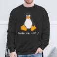 コンピューター -Udo Rm -Rf Tux Linux ペンギン プログラマー スウェットシャツ 高齢者への贈り物