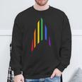 スタートレック オリジナルシリーズ プライドレインボーデルタ 長袖tシャツ スウェットシャツ 高齢者への贈り物