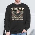 トランプ 2024 テイク・アメリカ・バック トランプ大統領 長袖tシャツ スウェットシャツ 高齢者への贈り物