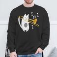トロンボーン奏者 猫 トロンボーン奏者 音楽好き スウェットシャツ 高齢者への贈り物