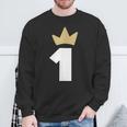 ナンバーワン 王冠 1年 1周年 スウェットシャツ 高齢者への贈り物