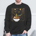 バストキャット ラーメン エジプト エジプト神話 女神バステット スウェットシャツ 高齢者への贈り物