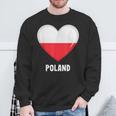 ポーランド国旗シャツ スウェットシャツ 高齢者への贈り物