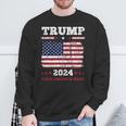 ヴィンテージ ドナルド トランプ 2024 テイク アメリカ バック 長袖tシャツ スウェットシャツ 高齢者への贈り物