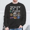 待って、Iee Rocks Rockhound Geology Rock Collection スウェットシャツ 高齢者への贈り物