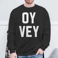 愉快なユダヤ人ユーモア Oyey ジディッシュ イスラエル ヘブライ語 ハヌカー スウェットシャツ 高齢者への贈り物