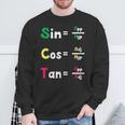 数学教師 三角法oh Cah Toa ジオメトリパロディ スウェットシャツ 高齢者への贈り物