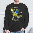 私はウクライナの旗と共に立つ ウクライナを支持する スウェットシャツ 高齢者への贈り物