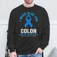 結腸直腸癌 I Wear Blue For Colon Cancer Awareness スウェットシャツ 高齢者への贈り物