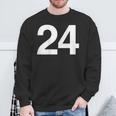 背番号24 番号付きシャツ番号 スウェットシャツ 高齢者への贈り物