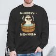 面白いtシャツ 動物 パンダ メンズ かわいい おもしろ 面白い 服 ネタ 私は頑張らない お前が頑張れ 長袖tシャツ スウェットシャツ 高齢者への贈り物