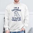 Cat Lovers I Love Cats The End ユニセックス リラックスtシャツ スウェットシャツ 高齢者への贈り物
