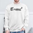 E Mc2 面白い 物理学 サイエンス シャツ エネルギー 質量光 速度 スウェットシャツ 高齢者への贈り物