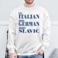 Eat Italian Drive German Marrylavic Quote Car ユーモア スウェットシャツ 高齢者への贈り物