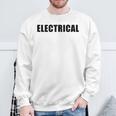 Electrical – Professional Electriciantaff Uniform スウェットシャツ 高齢者への贈り物