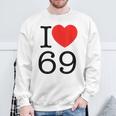 I Love 69 ファニーtシャツ スウェットシャツ 高齢者への贈り物