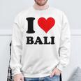 I Love Bali スウェットシャツ 高齢者への贈り物