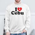 I Love Heart Cebu フィリピン諸島 スウェットシャツ 高齢者への贈り物