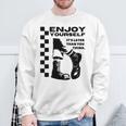 Skakaka Enjoy Yourself Its Later Than You Think 長袖tシャツ スウェットシャツ 高齢者への贈り物
