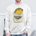 Trendy Taco Tuesday Pocket Food Humour スウェットシャツ 高齢者への贈り物
