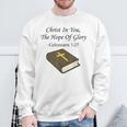 あなたの中のキリスト 聖書箇条 キリスト教 イエス・キリスト スウェットシャツ 高齢者への贈り物