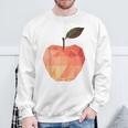 りんご フルーツ モチーフ アート りんご スウェットシャツ 高齢者への贈り物