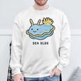 ウミウシ 海牛ealug イラスト ゆるい 簡単 おもしろ かわいい 動物 人気 海洋生物 スウェットシャツ 高齢者への贈り物