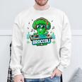 クールなブロッコリーdjミュージックパーティーバイブ面白いデザイン。 スウェットシャツ 高齢者への贈り物