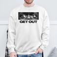 ゲット・アウト・アイズ スウェットシャツ 高齢者への贈り物