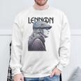 ジョン・レノン 平和な色調の肖像画 スウェットシャツ 高齢者への贈り物