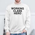 ジョン・ロック平和活動家が着用したワーキングクラスヒーロー。 スウェットシャツ 高齢者への贈り物