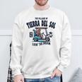ティエラ・デル・ソルの村ゴルフカートデザイン。 長袖tシャツ スウェットシャツ 高齢者への贈り物
