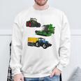 トラクター トラクター コンバインハーベスター 農家 農業 スウェットシャツ 高齢者への贈り物
