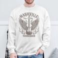 ナッシュビル テネシー ギター カントリーミュージック シティ レディース メンズ キッズ スウェットシャツ 高齢者への贈り物