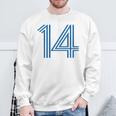 ナンバー14 シャツ レトロユニフォーム ヨーロッパスタイル バックプリントジャージ スウェットシャツ 高齢者への贈り物