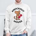 ノックアウトマウス 面白い科学、微生物学、面白い遺伝学 スウェットシャツ 高齢者への贈り物