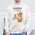 バセンジーママ犬愛好家 スウェットシャツ 高齢者への贈り物