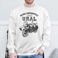 レトロモーターサイクルウラルtシャツ-ヴィンテージサイドカーモーターバイク スウェットシャツ 高齢者への贈り物