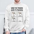 ワイヤーフォックステリアガイド 犬の服従を訓練する スウェットシャツ 高齢者への贈り物