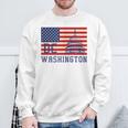 ワシントンdc アメリカ国旗tシャツ スウェットシャツ 高齢者への贈り物