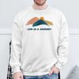 宗教神学 Life Is A Journey 宗教への旅 スウェットシャツ 高齢者への贈り物