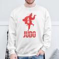 柔道着のクールな柔道tシャツ。 スウェットシャツ 高齢者への贈り物