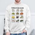 海洋ナメクジの種類科学海洋生物学チャート スウェットシャツ 高齢者への贈り物
