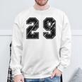 背番号 29 チーム短大スポーツ背番号付きユニフォーム スウェットシャツ 高齢者への贈り物